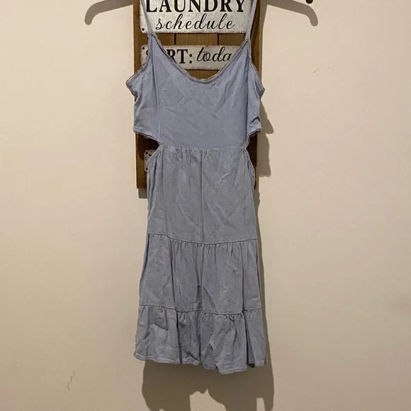 Altar'd State Sky Blue Backless Dress - Picture 1 of 1